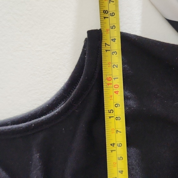 Maxi Dress Womens Size XL Zigzag print sleeveless black tank top Aztec - Picture 5 of 9